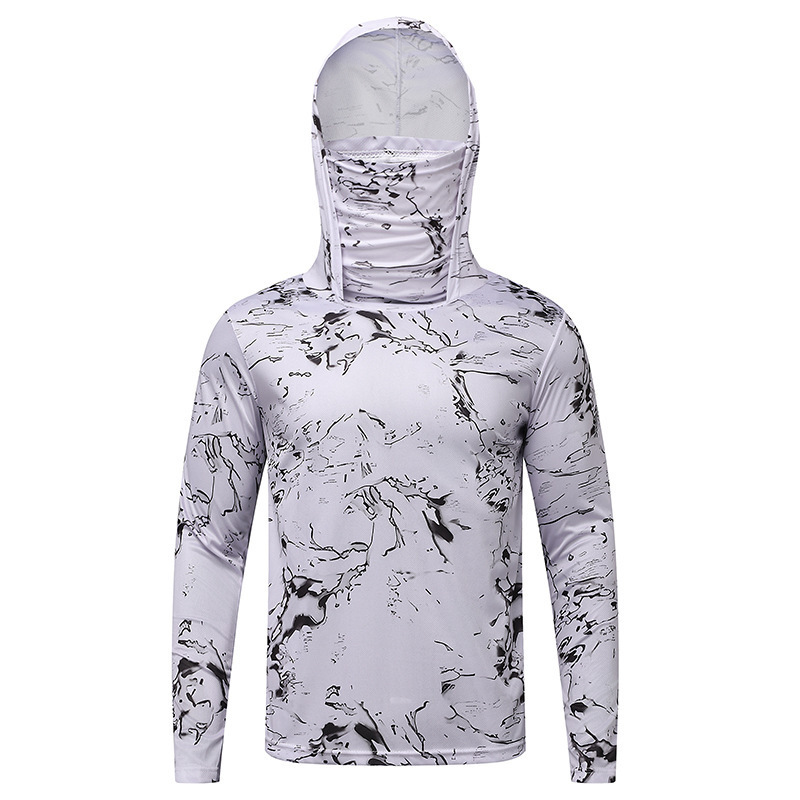 Sudeste asiático explosivo transfronterizo seda de hielo ropa de protección solar para hombres nueva ropa de protección solar ultravioleta delgada transpirable pesca al aire libre