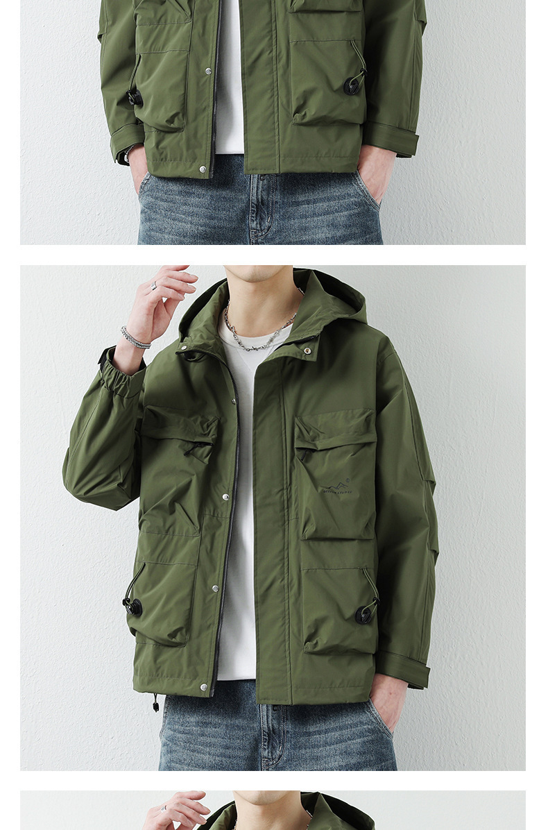 Herrenbekleidung Herren Frühlingsjacke Frühling Herren All-Match High-End Herrenjacke mit Kapuze Arbeitsjacke Lässiger Jugend-Studenten-Stil_voghion.com