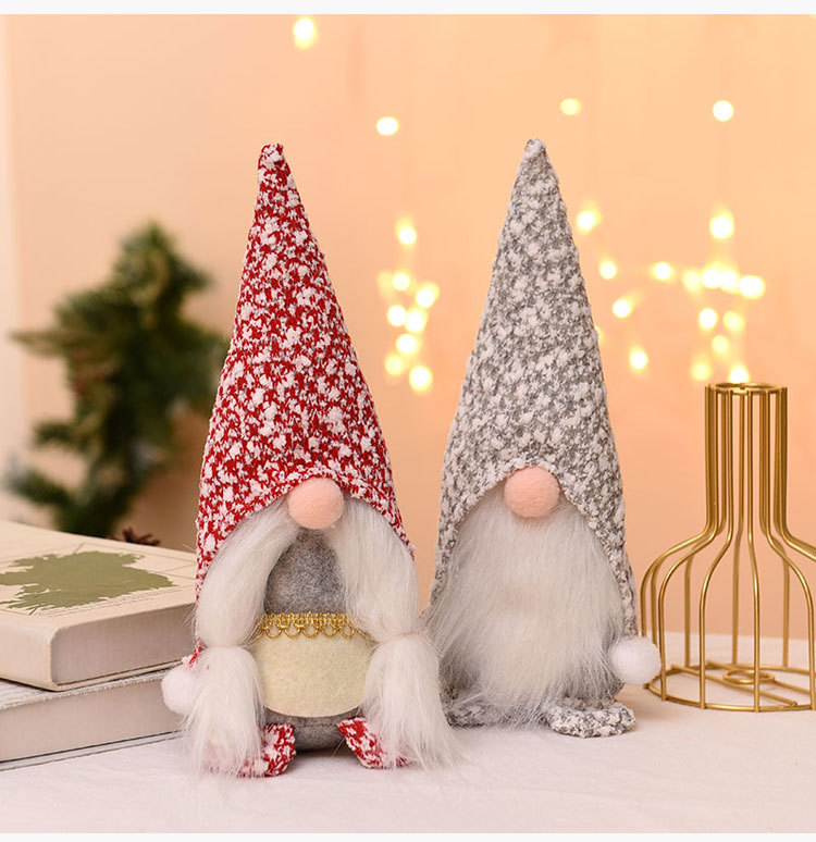 Christmas Plush Hats Faceless Doll Ornaments Wholesale Nihaojewelry display picture 4