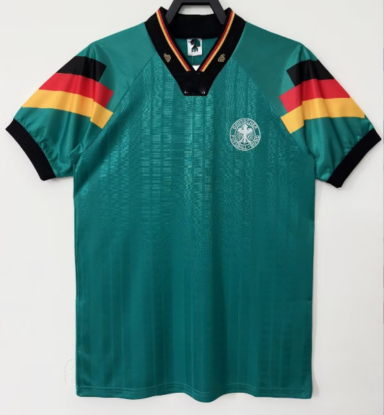 Camiseta de fútbol retro clásica versión nostálgica Brasil España México Alemania Serie transfronteriza Camiseta de una pieza