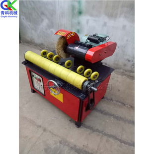 Small Vertical Straight Pipe Polishing Machine, Round Rod Automatic Grinding Equipment, Straight Pipe Polishing and Rust Removal Machine