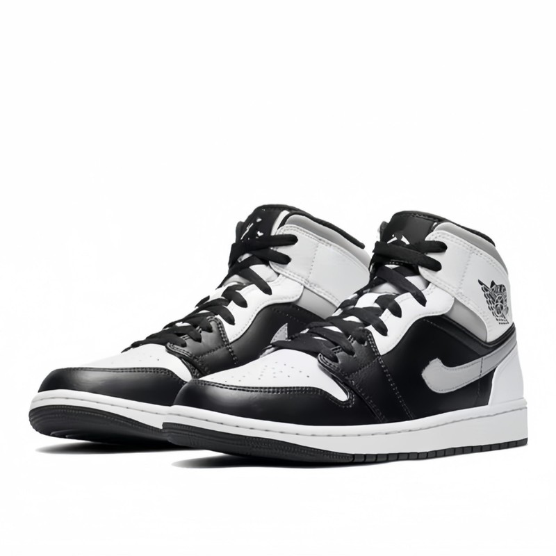 莆田純正 AJ1 ミッドトップバスケットボールシューズスモークグレーアイスブルーユニセックススポーツシューズトレンディな多用途ハイバージョンジョー 1|undefined
