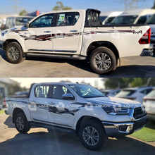 2022款皮卡车贴 4x4车拉花贴纸适用于海拉克斯hilux四门