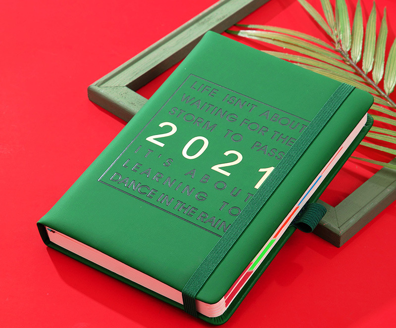 2021日程本 笔记本时间管理计划本效率手册年历本365天商务记事本|ms