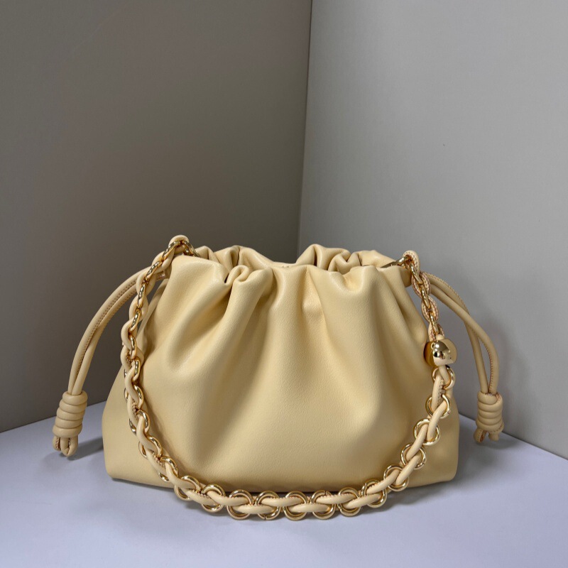 Luojia Cross-Border 2026 New Cloud Bag Pleated Drawstring Chain Lucky Bag Fashion Trendy Single Shoulder Crossbody Bag