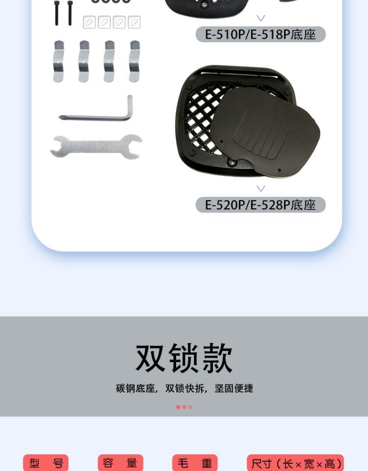 Wanlihao electric vehicle trunk is suitable for Ninebot Cz90 scooter trunk modification accessories C85c storage box