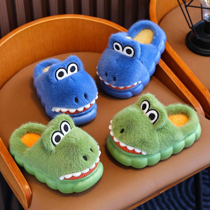 Scarpe pelose invernali da interno per bambini in cotone, per ragazzi, graziose pantofole con i capelli del bambino per ragazze, bambini grandi_voghion.com