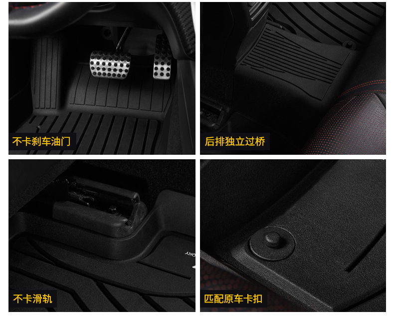 3W Full TPE Floor Mats For Mercedes-Benz C260L E300L GLA200 GLC260 CLACLS GT