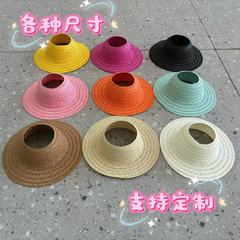 7-13拉布布草帽labubu草帽宠物迷你草帽DIY装饰小帽子玩具帽厂家