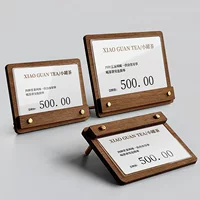 Акриловая подставка для настольной карты для настольной карты этикетки для деревянной платформы