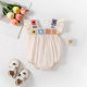 Girls' New Chinese Climbing Suit Summer New Fashionable Western Style Lace Generation for Baby Girls Ethnic Style Small Flying Sleeve Hatshirt