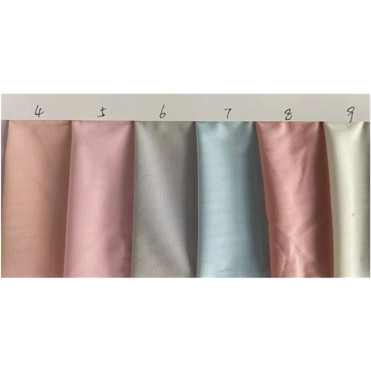 Sensación fría de seda de hielo ropa de protección solar tela de seda de hielo de malla patrón horizontal jacquard artesanía de protección solar bufanda máscara de tela de seda de hielo