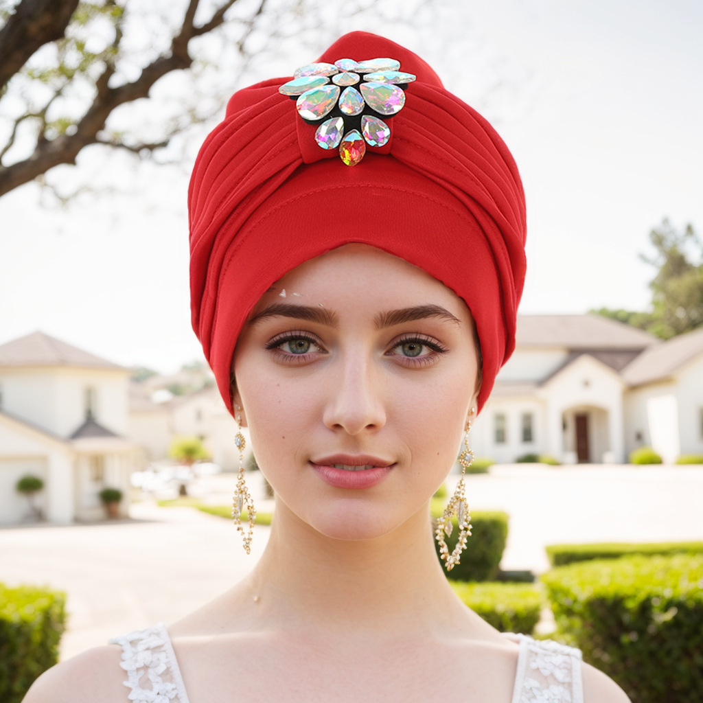 Chapeau musulman Espace musulman laminé foret froissé laminé chapeau africain chapeau indien_voghion.com