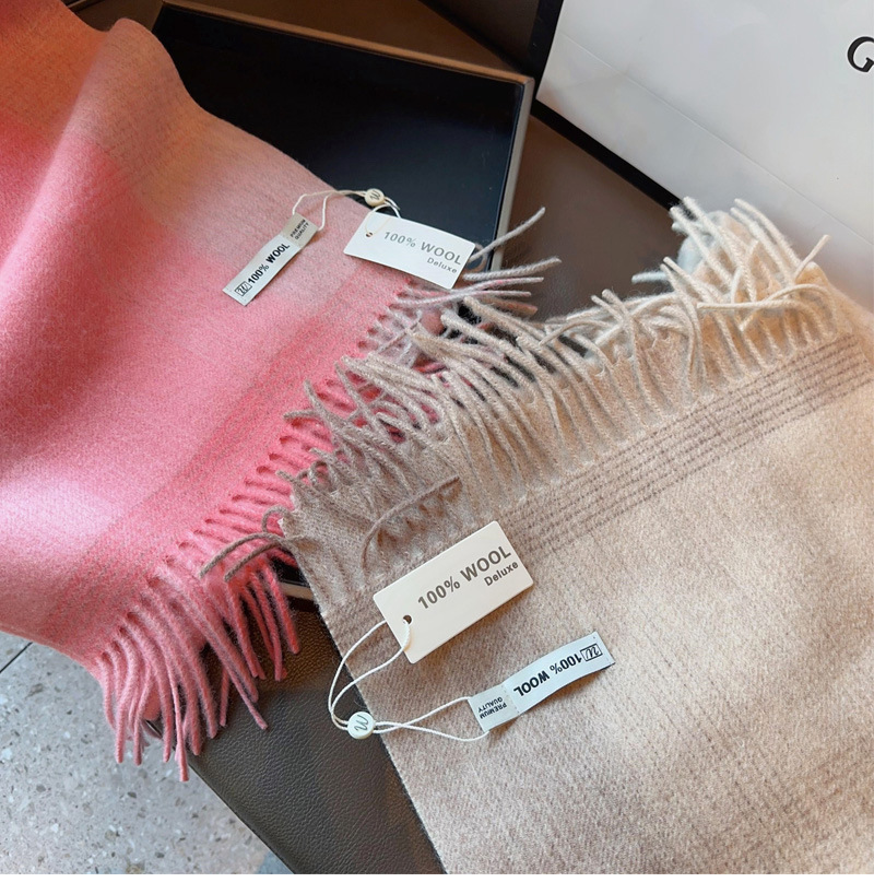 Wool100 % High-End-Schal aus reiner Wolle, doppelter Verwendungszweck, langer Schal, Damen-Herbst- und Winter-Reise, warmer Halsschutz, Halstuch_voghion.com