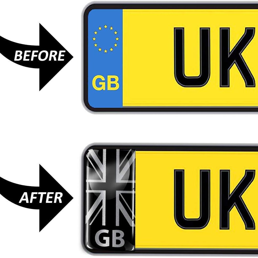 Amazon UK GB sello de gel placa adhesiva 3D pegatinas estéreo se pueden personalizar image 5