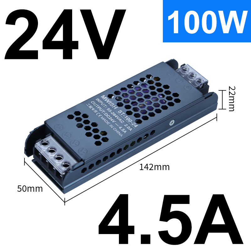220V a bajo voltaje 12V24V transformador de lámpara Mingwei caja de lámparas de cartón publicitario DC Black King Kong interruptor de alimentación