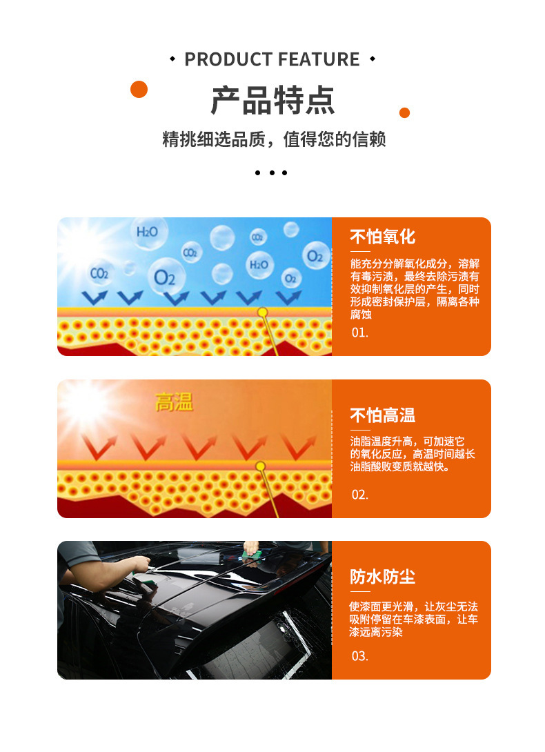 3m Car Wax Palm Wax Crystal Hard Wax Polishing Protection Car Maintenance Wax Black and White Car Waxing Coating Polishing