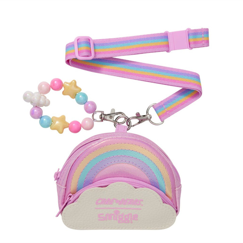 Australian Smiggle Wallet Kidsren's Student Card Holder Lanyard Marvel Rainbow Racing Storage Bag Stitch Gift