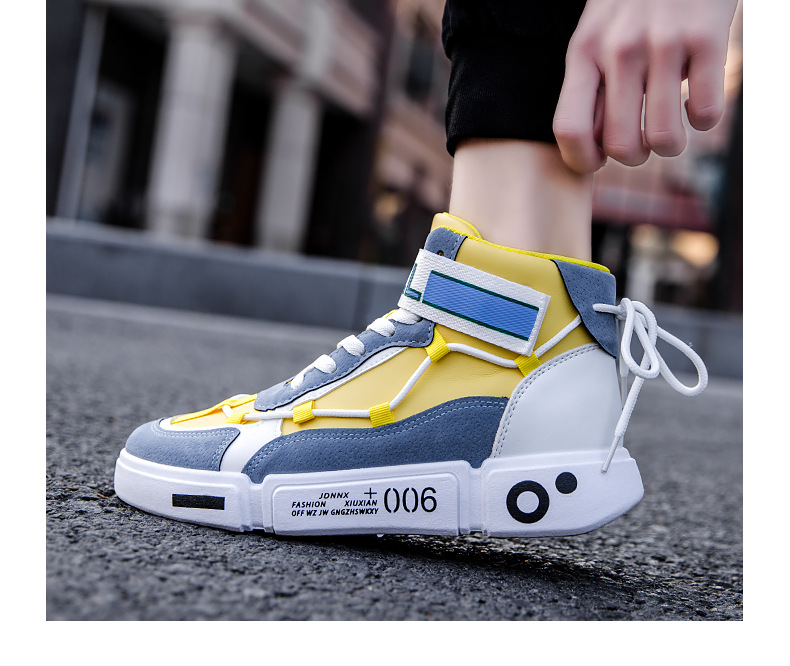 Hoge top herenschoenen zomer nieuwe casual sport Koreaanse versie trendy mode alle match heren groothandel_voghion.com