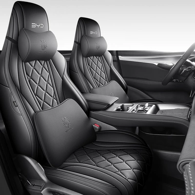 Modelə uyğun (Original) oturacaq örtükləri: 07EV special car full surround - xuan-kong-black-memory-foam-version-special-for-sea-lion-07ev-full-front-row-half-package-in-the-back-row