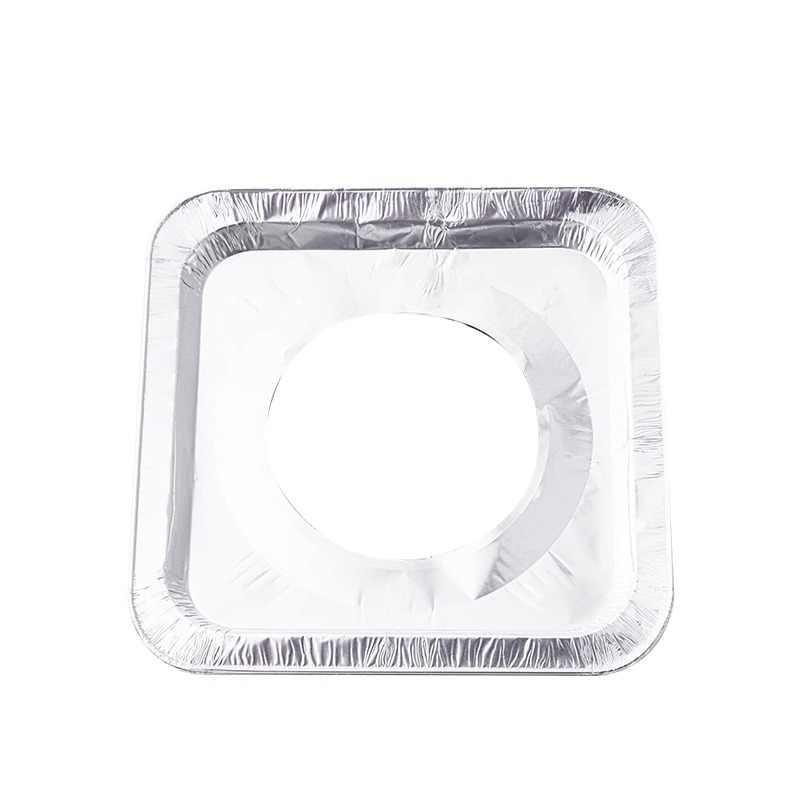 Estufa de gas, almohadilla a prueba de aceite, estufa de gas de cocina, pegatina protectora, tapa de estufa cuadrada, horno de anillo de papel de aluminio, papel de aluminio resistente a altas temperaturas