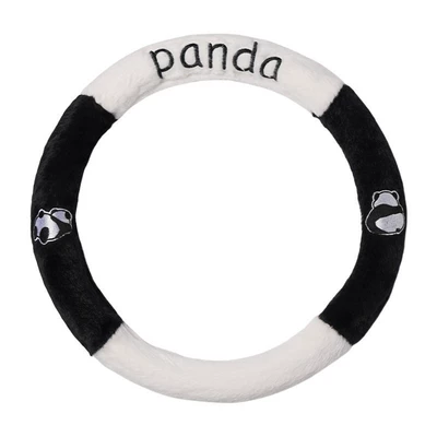 for All Seasons, Cartoon Cute Panda Seat cushion, seat cover - rabbit-fur-panda-panda-steering-wheel-cover