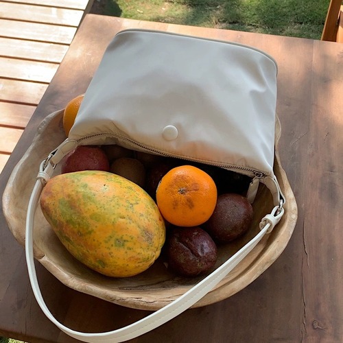 2024 summer small fresh shoulder dumpling bag Korean version ins portable waterproof nylon Oxford cloth armpit small bag for women