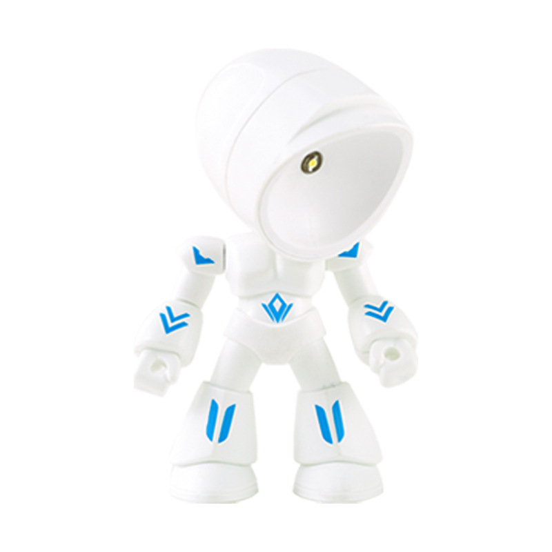 ミニスタンドのデスクトップの小さな置物夜灯ロボットの手作り創意的な男の子のおもちゃの子供の誕生日プレゼント|undefined