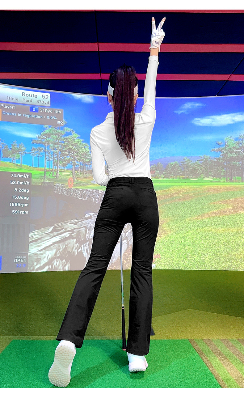 Áo polo nữ dài tay chơi golf co giãn cao họa tiết tương phản — Áo sơ mi POLO màu xanh nước biển [họa tiết Walvag/màu tương phản/độ đàn hồi cao] YF740, Áo sơ mi POLO màu trắng [họa tiết Wallace/tương phản màu/đàn hồi cao] YF740, Áo sơ mi POLO màu cam [họa tiết Walvgue/tương phản/đàn hồi cao] YF740 chi tiết 15