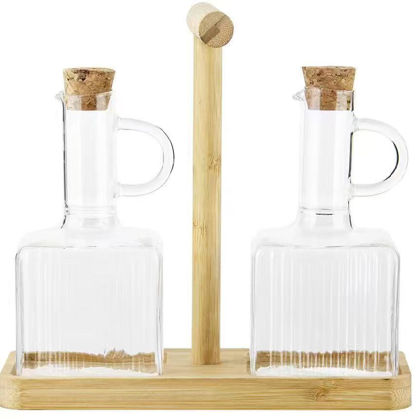 Recipiente para aceite de borosilicato de alta resistencia, botella de vidrio resistente al calor para almacenar aceite, recipiente para aceite comestible, botella para salsa de soja, artículos de cocina, botella para condimentos.