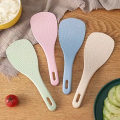 Wheat Straw Spoons Household Tableware Soup Bowl Thick Spoons Rice Spoons Healthy and Eco-Friendly Soup Spoons Maize Aroma Round-Ear Congee Spoons