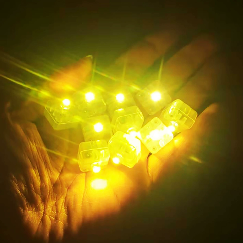 LED-ободок, разноцветные украшения, квадратный маленький мигающий фонарь, шарик