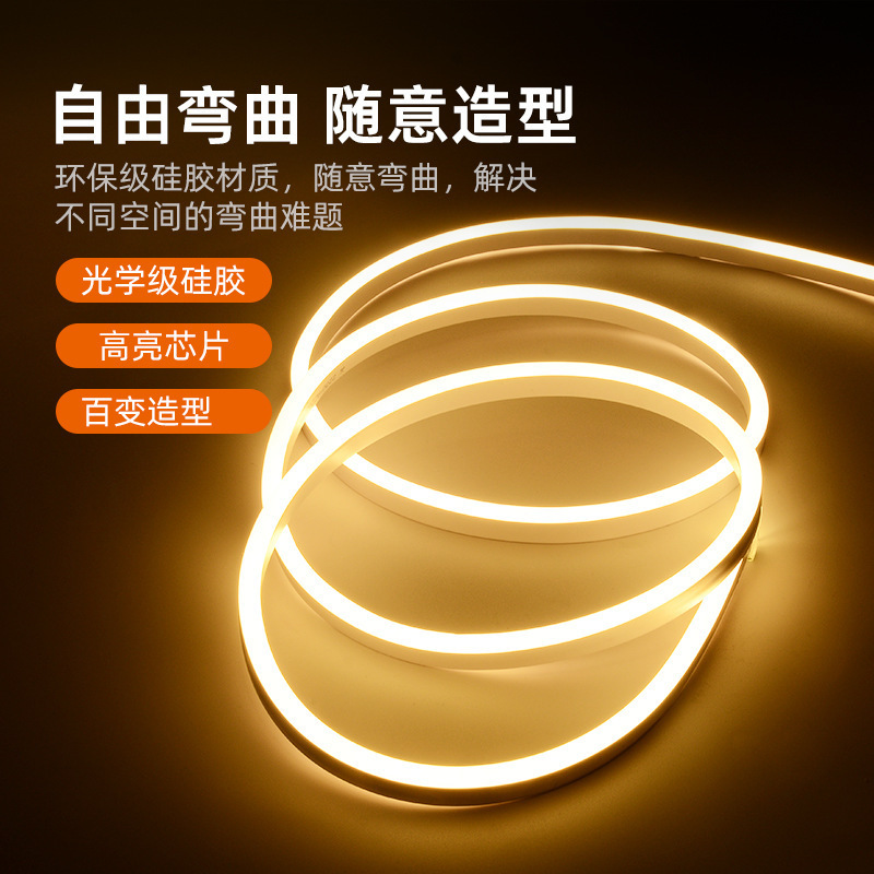LEDライトストリップ高電圧220v丸型ネオンライト屋外ライト防水シリコン雰囲気ライトリビングルーム天井|undefined