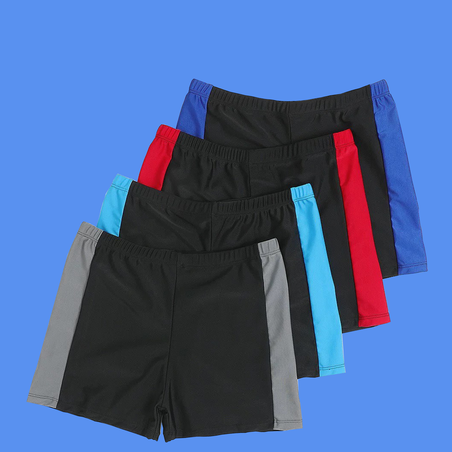 游泳裤大码泳裤肥佬裤男士竟速泳帽平角泳镜温泉泳衣泳装泳裤