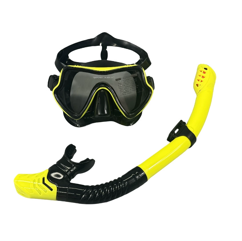 Противотуманный набор для подводного плавания, очки для дайвинга из закаленного стекла, полностью сухой трубка, мужская и женская силиконовая маска, водонепроницаемая