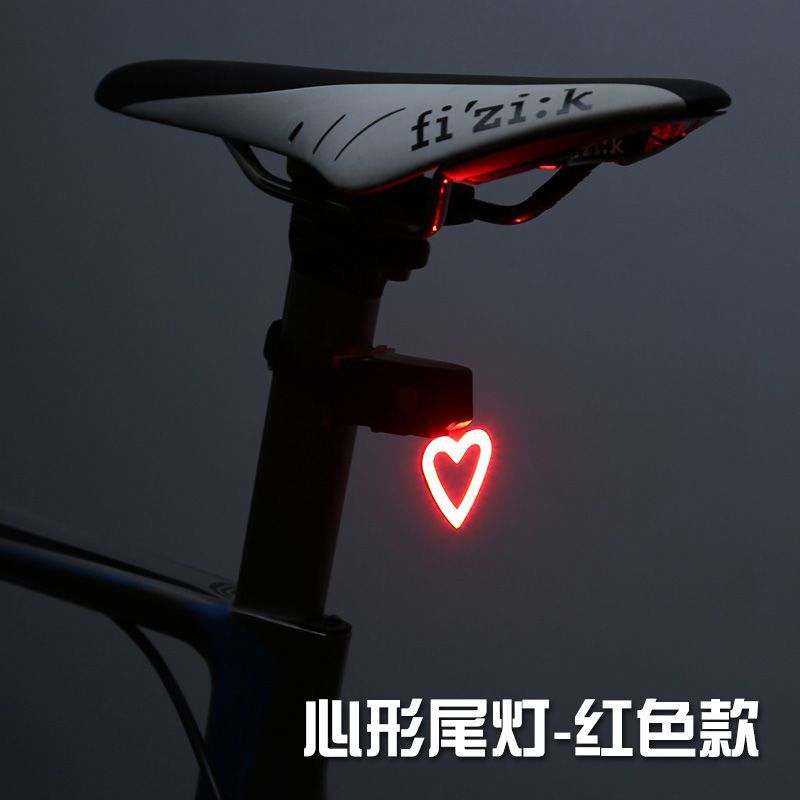 自行车尾灯usb充电山地车灯夜骑公路车骑行高亮创意尾灯装备配件|undefined