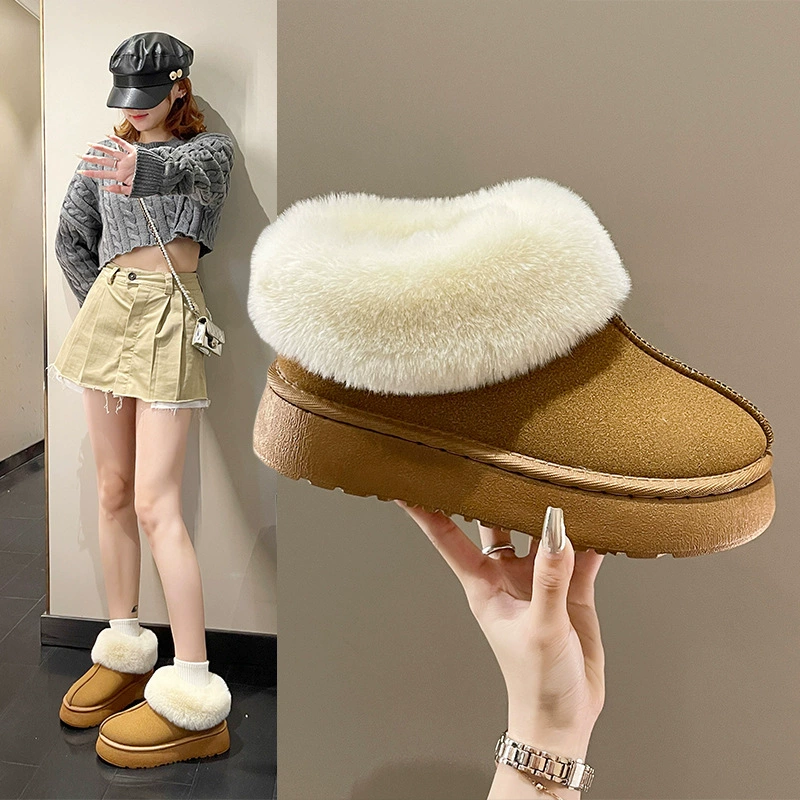Keep warm winter boots platform, comfortable footwear for leisure