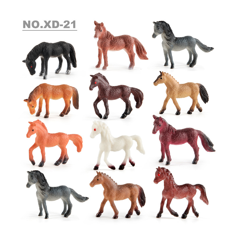 Simulación transfronteriza freisma modelo de caballo árabe mini 12 mundialmente famoso caballo animal decoración adornos estáticos