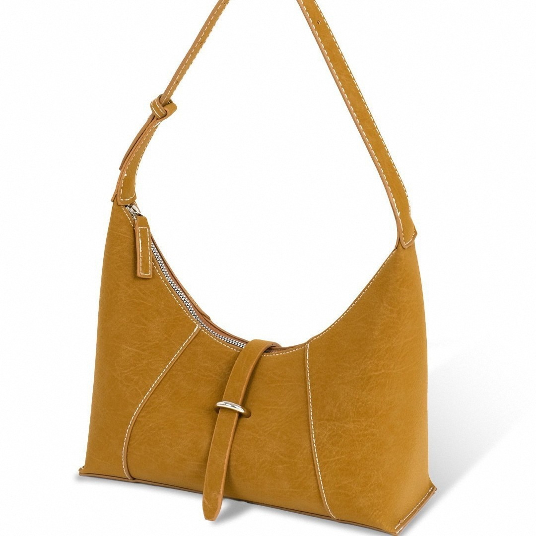 Niche Suede Hobo Underarm Bag For Women Retro Versatile Lunchbox Bag 2025 Autumn/Winter New Single Shoulder Crossbody Pillow Bag - Thumbnail 3