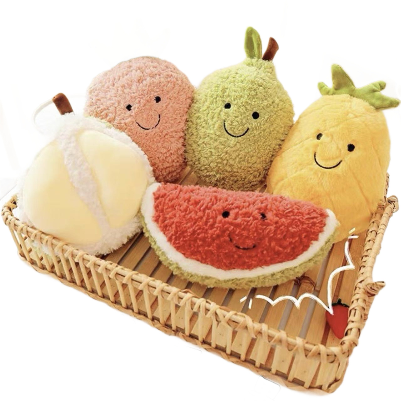 Frutas transfronterizas muñecas de peluche lindas muñecas de regalo para niños arrojar muñecas de 8 pulgadas muñecas juguetes de peluche al por mayor