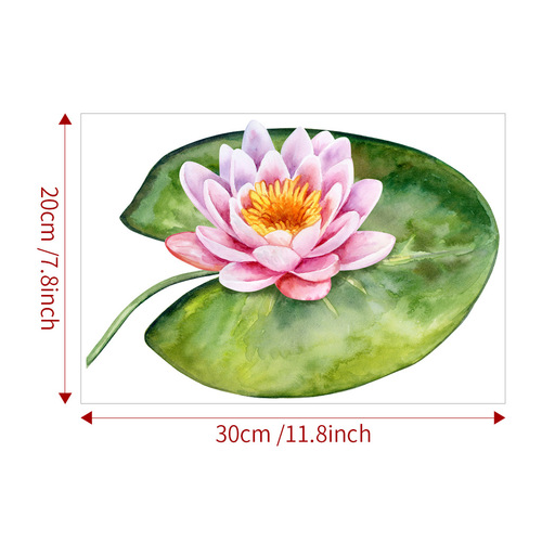 Horse Lotus Tiger Bathroom Toilet Decal JS-N Cross-border Toilet Cover Decor Sticker Self-adhesive Wall Sticker Wholesale