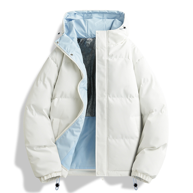 Trajes de algodón encapuchados transfronterizos para hombres invierno 2025 nueva chaqueta de algodón caliente gruesa para parejas abrigo de algodón plumón image 4