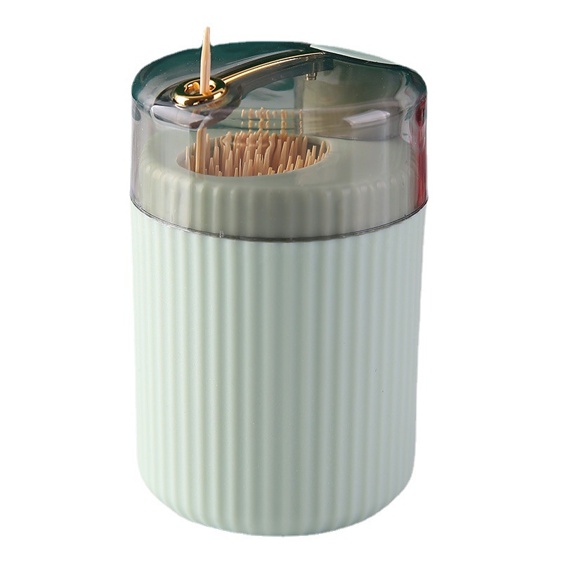 Palillo automático caja de luz de lujo de plástico prensa palillo titular creativo hogar conveniente palillo puede palillo de dientes caja de almacenamiento