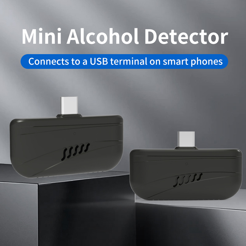 Cross-border ebay Android alcohol tester mini portable alcohol tester to measure overnight alcohol FCC ID