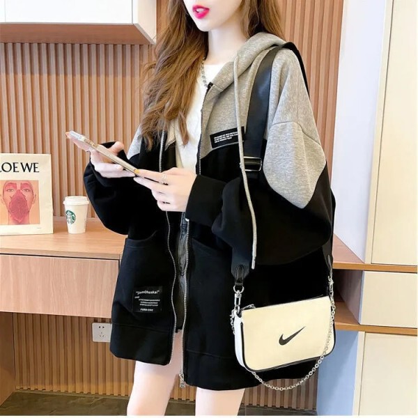 2024 new chubby girl plus size spring and autumn thin outerwear women's trendy ins Korean cardigan coat clothes 2024 new chubby girl plus size spring and autumn thin outerwear women's trendy ins Korean cardigan coat clothes