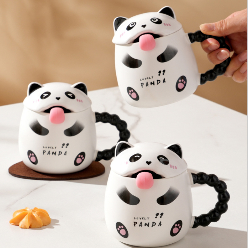 Cute coffee cartoon children's tea cup for home use