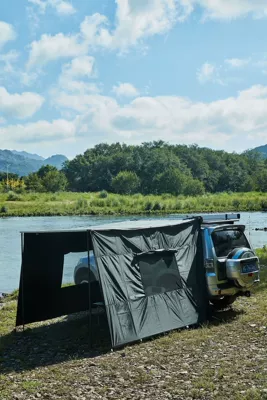 Avtomobil yan çətirləri – vinyl canopy camping tent - aluminum-box-with-light-side-cloth-with-window-2-1625