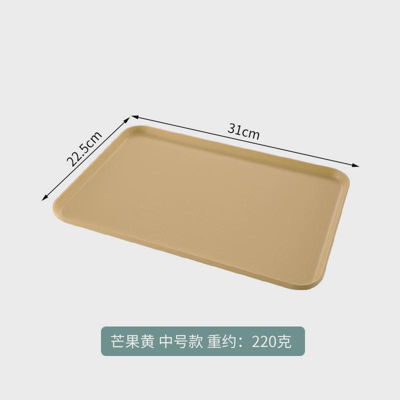 2 Size Plastic Fruit Dessert Tray Desktop Food Storage Plate