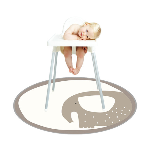 Baby non-slip floor mat high dining chair mat picnic mat table mat waterproof thickened baby round play mat crawling mat