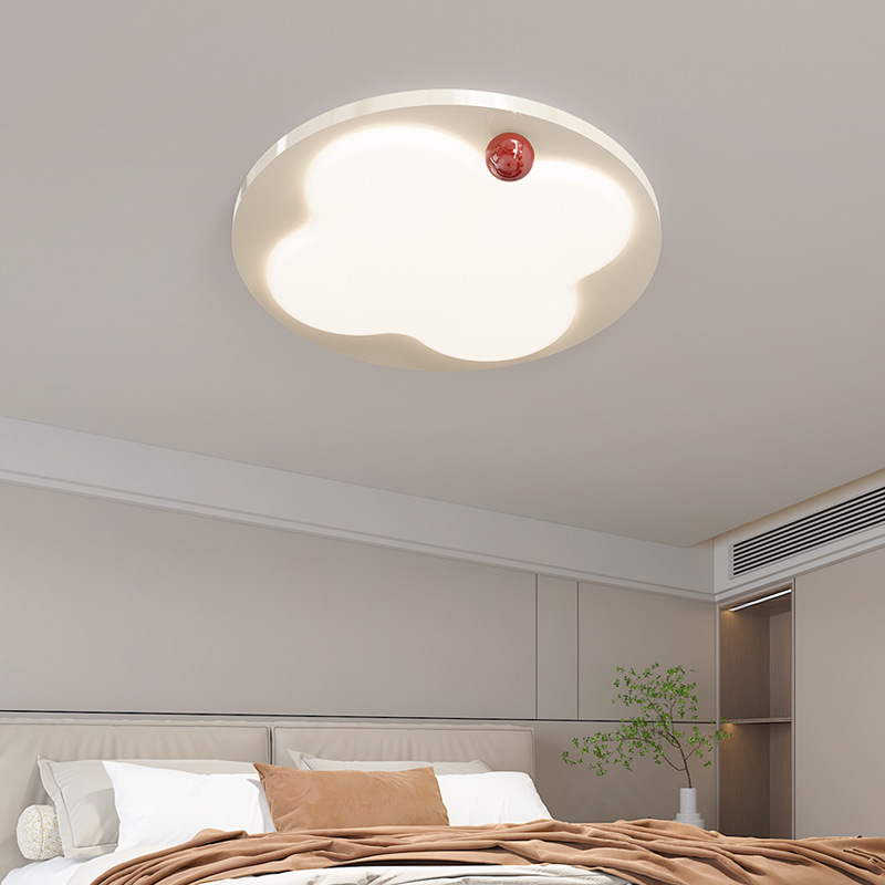 奶油風客廳燈led吸頂燈北歐創意個性護眼全光譜燈具組合全屋套餐